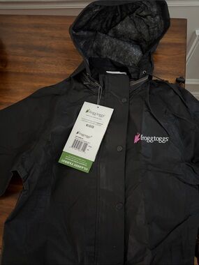 frogg toggs Women's Black Rain Jacket with Hood